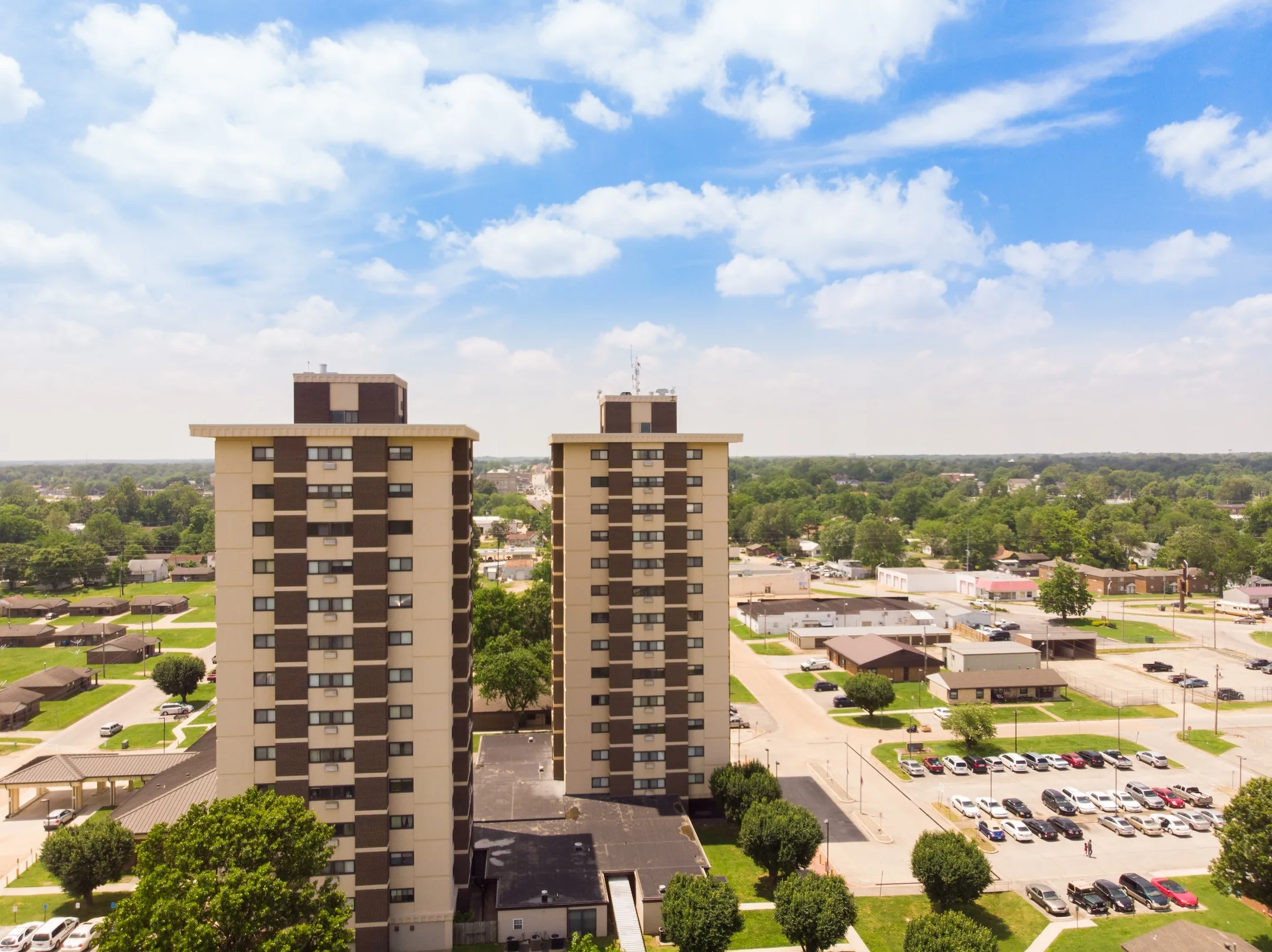 Poplar Bluff Housing Authority residential properties and landscaped grounds